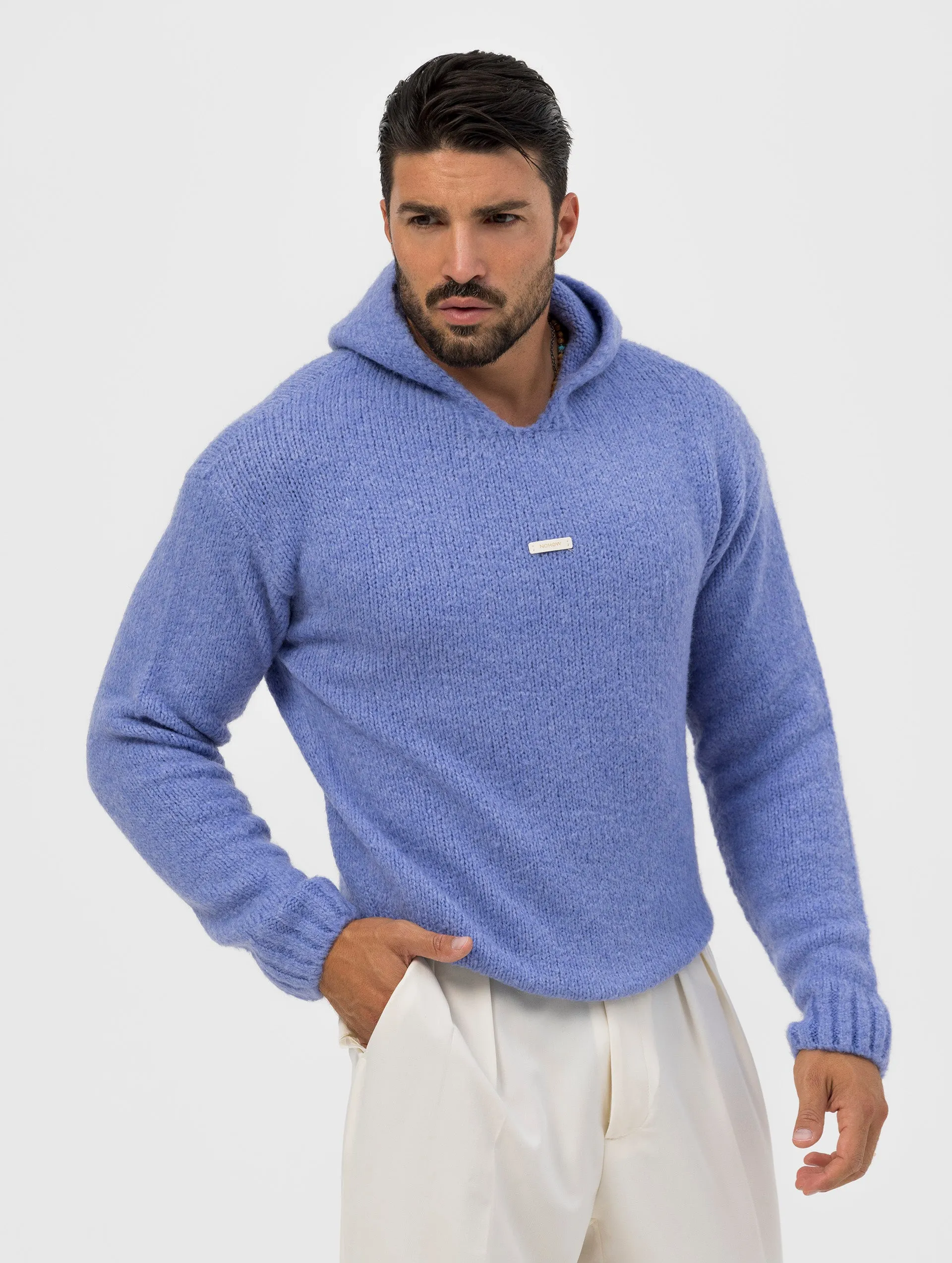 ACE HOODIE SWEATER IN LILAC