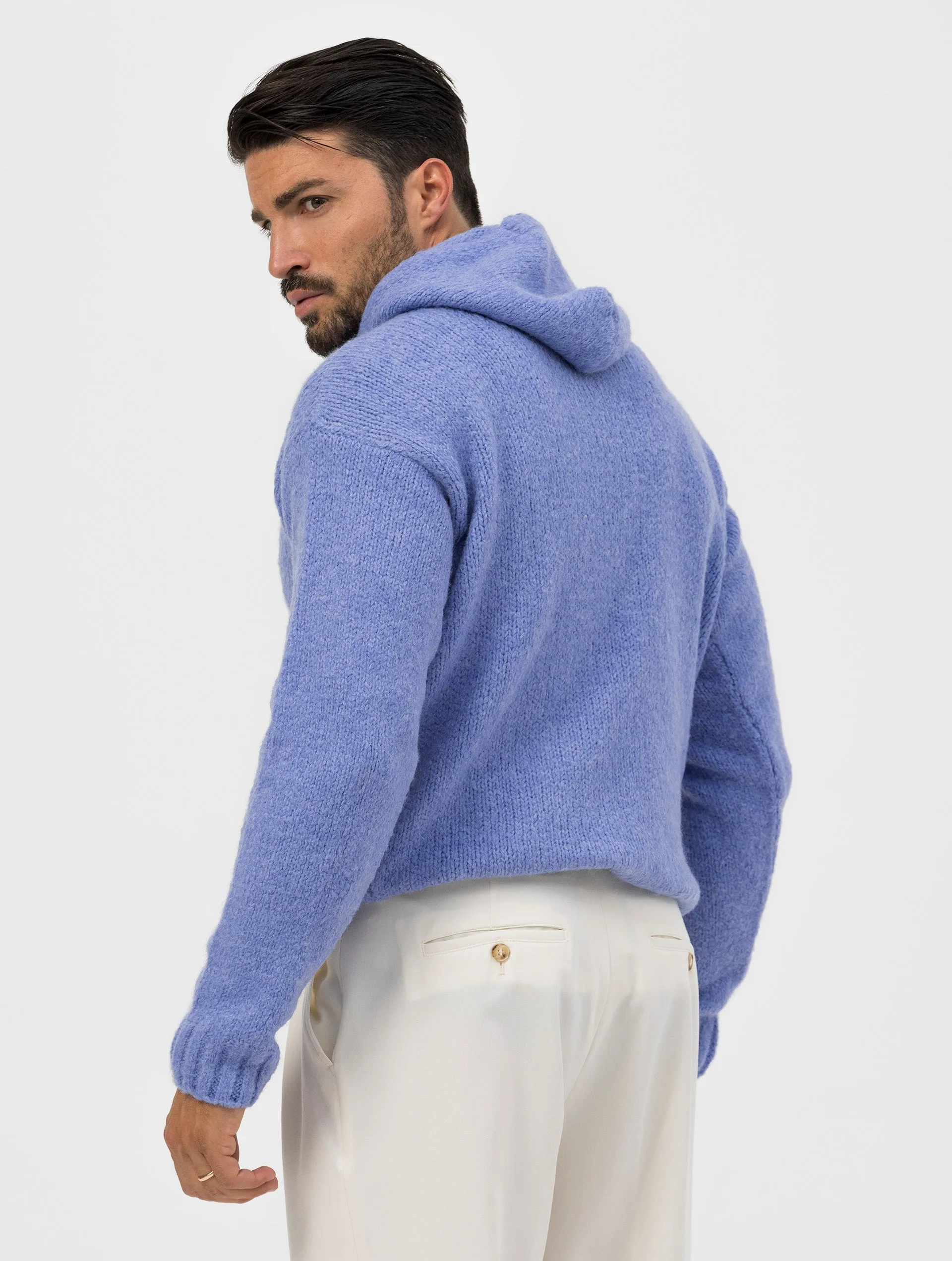 ACE HOODIE SWEATER IN LILAC