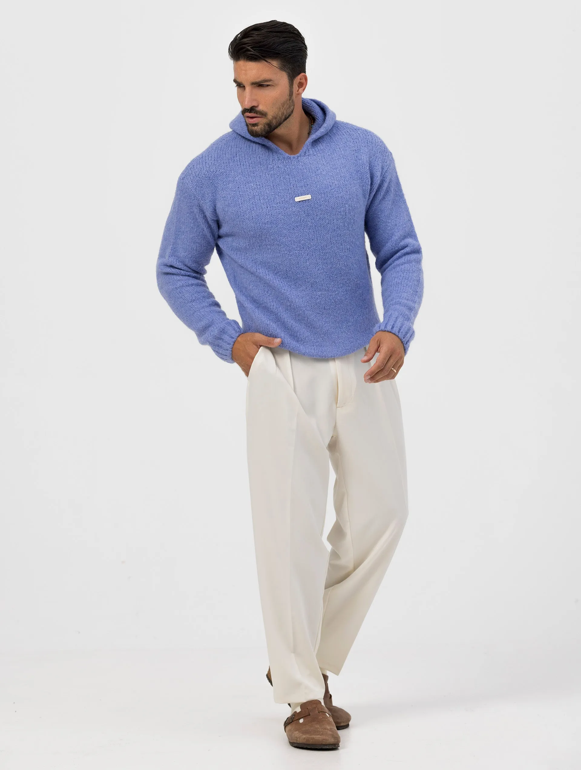 ACE HOODIE SWEATER IN LILAC
