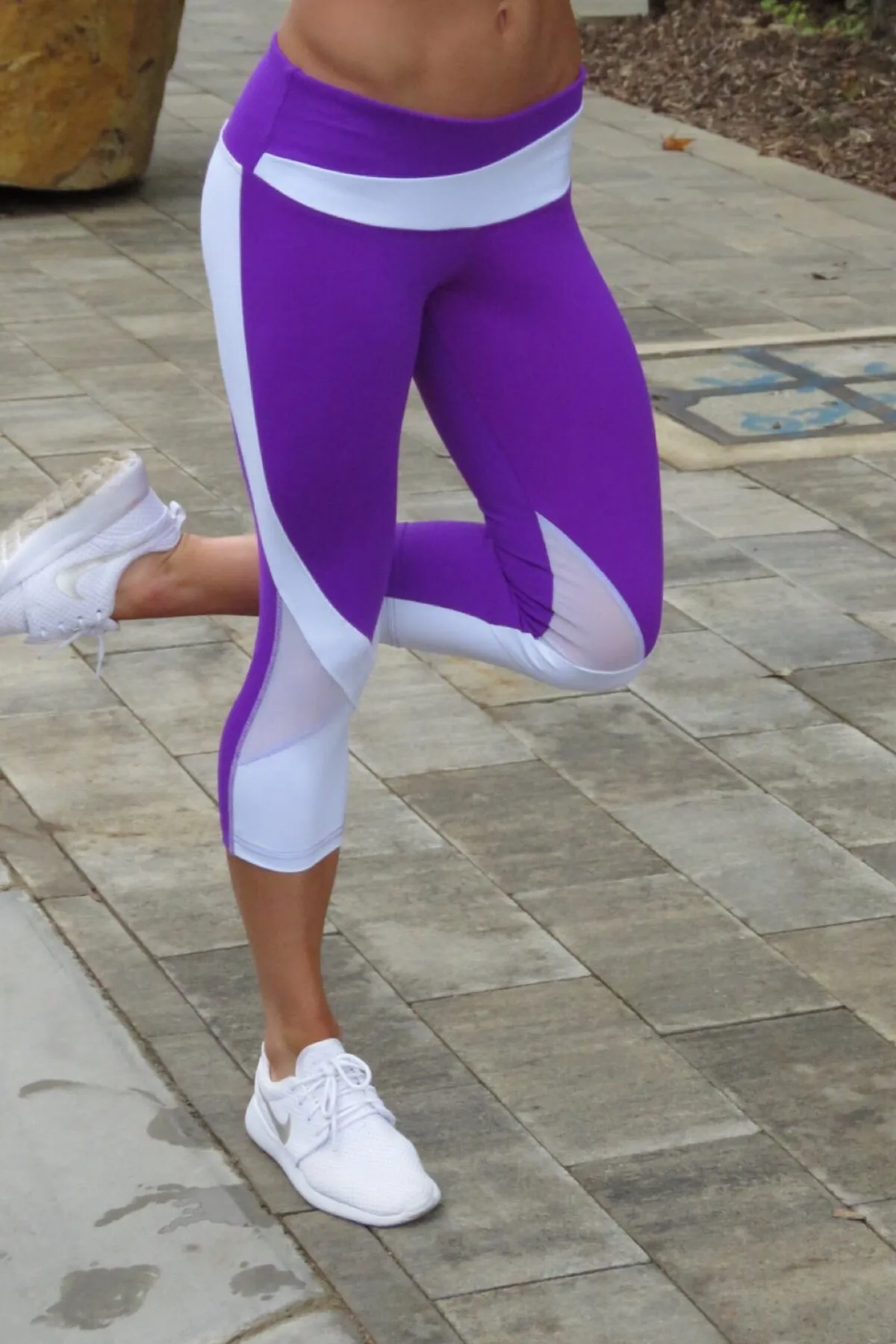 AR 1590 - Colourblock & Gauze Capri