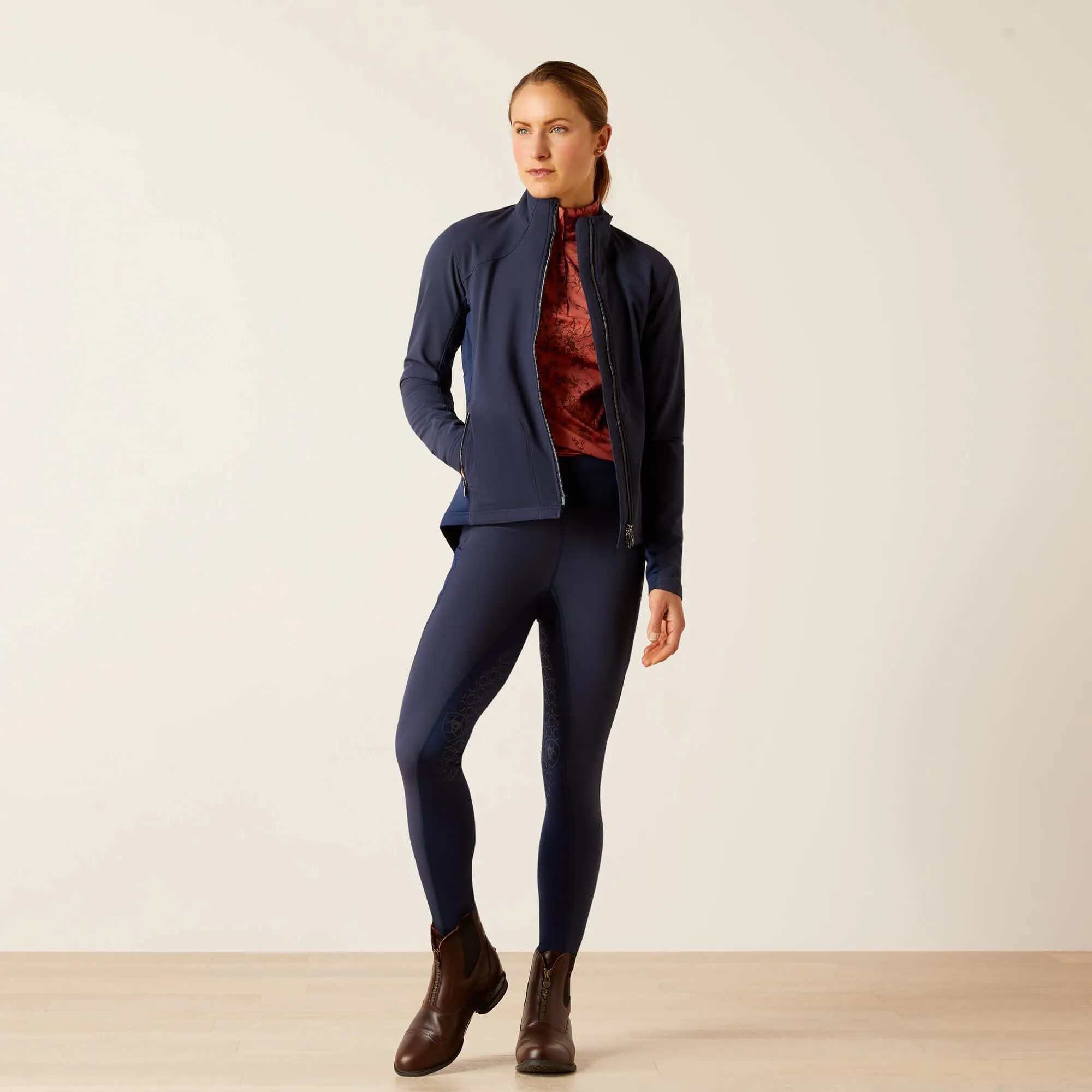 Ariat Ladies Boreas Full Zip Sweatshirt - Navy