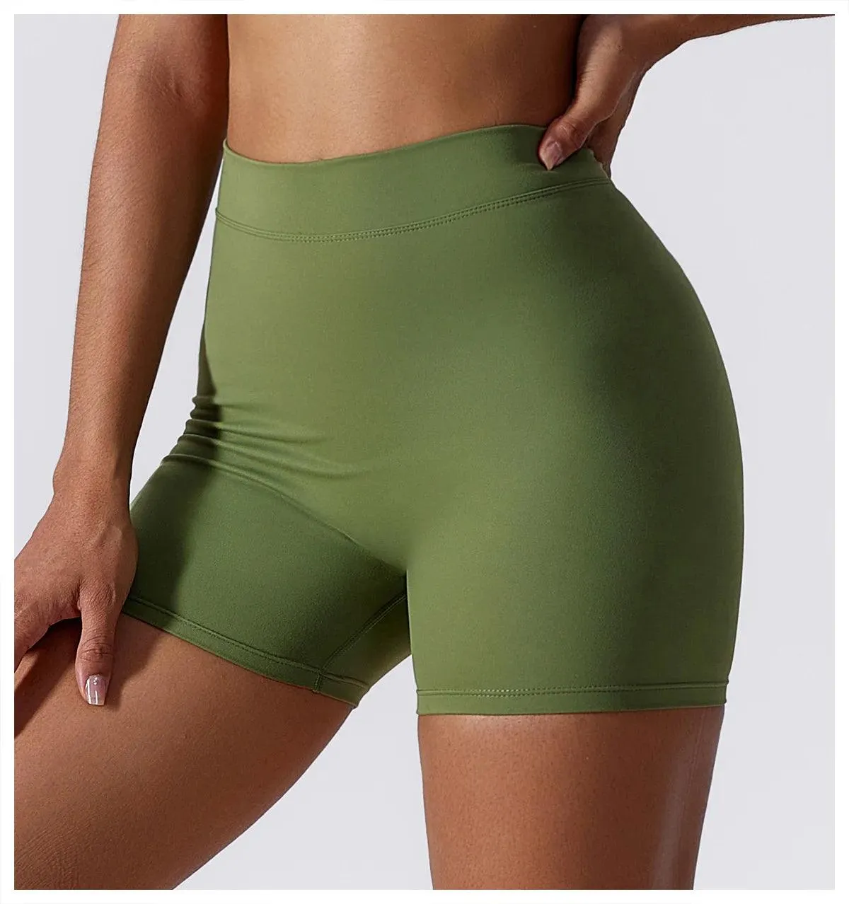 B-ACTIVE HIGH WAIST SCRUNCH YOGA SHORTS