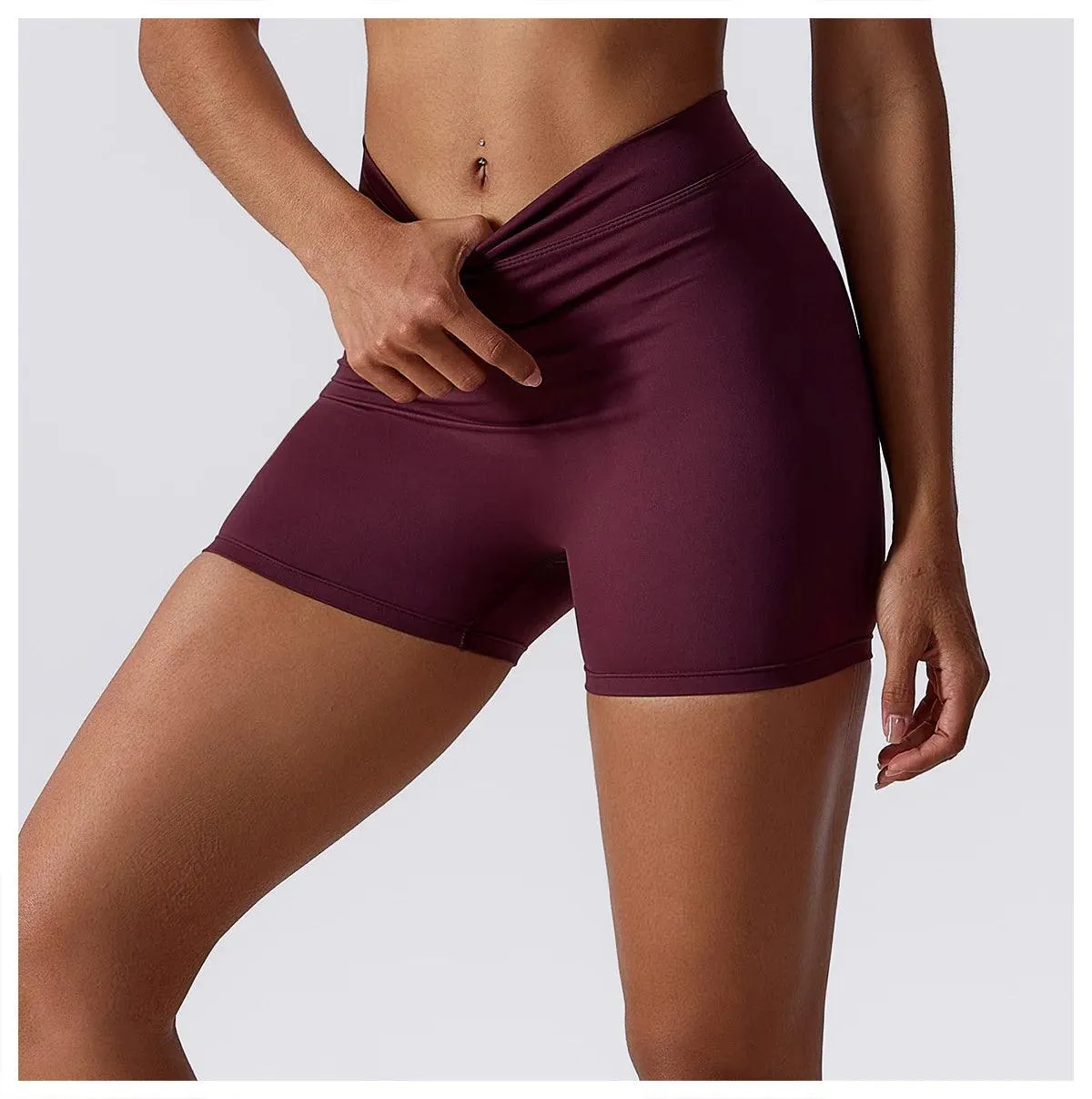 B-ACTIVE HIGH WAIST SCRUNCH YOGA SHORTS