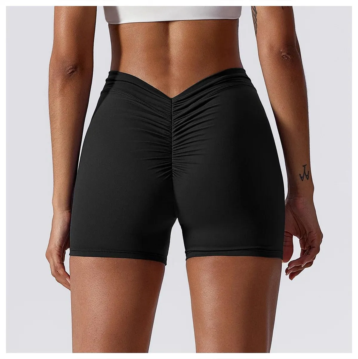 B-ACTIVE HIGH WAIST SCRUNCH YOGA SHORTS