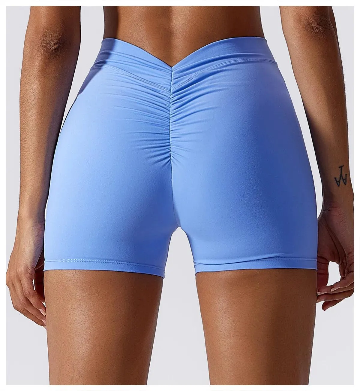 B-ACTIVE HIGH WAIST SCRUNCH YOGA SHORTS