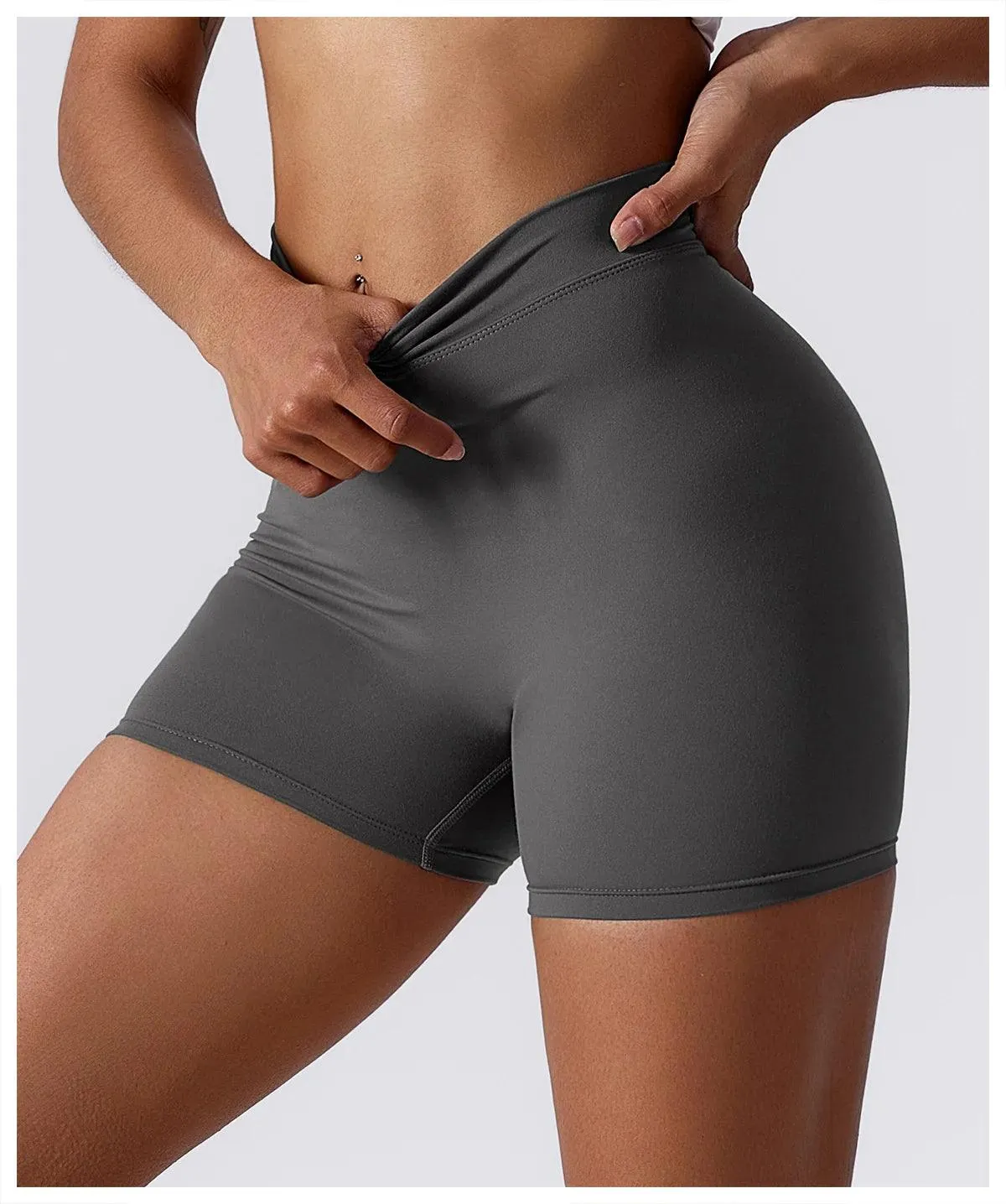 B-ACTIVE HIGH WAIST SCRUNCH YOGA SHORTS