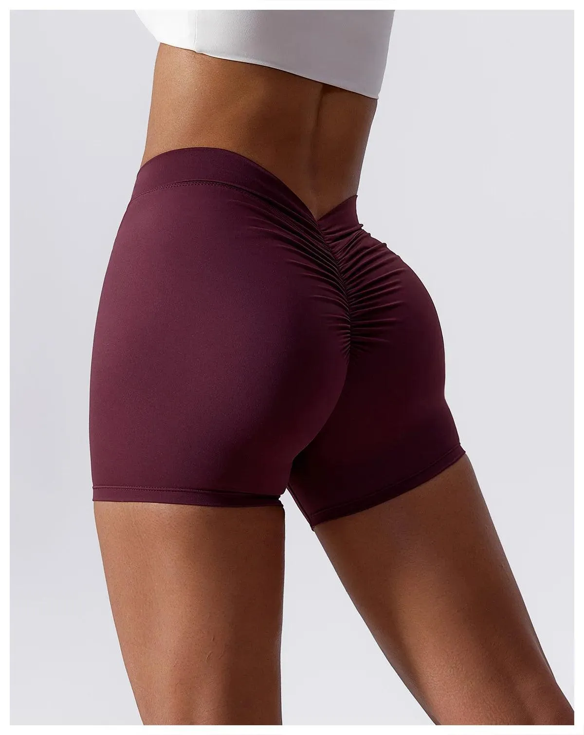B-ACTIVE HIGH WAIST SCRUNCH YOGA SHORTS