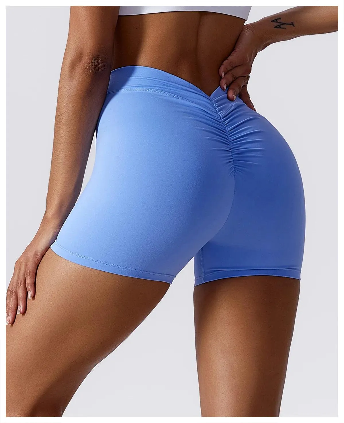 B-ACTIVE HIGH WAIST SCRUNCH YOGA SHORTS