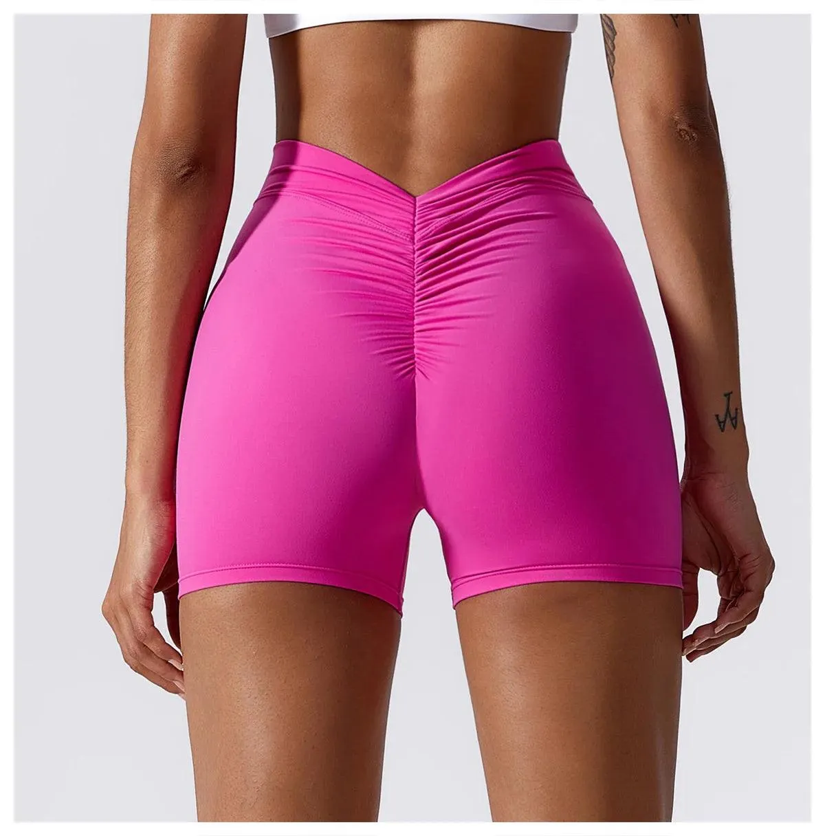B-ACTIVE HIGH WAIST SCRUNCH YOGA SHORTS