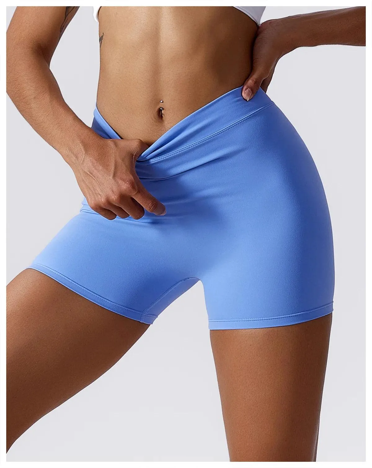 B-ACTIVE HIGH WAIST SCRUNCH YOGA SHORTS