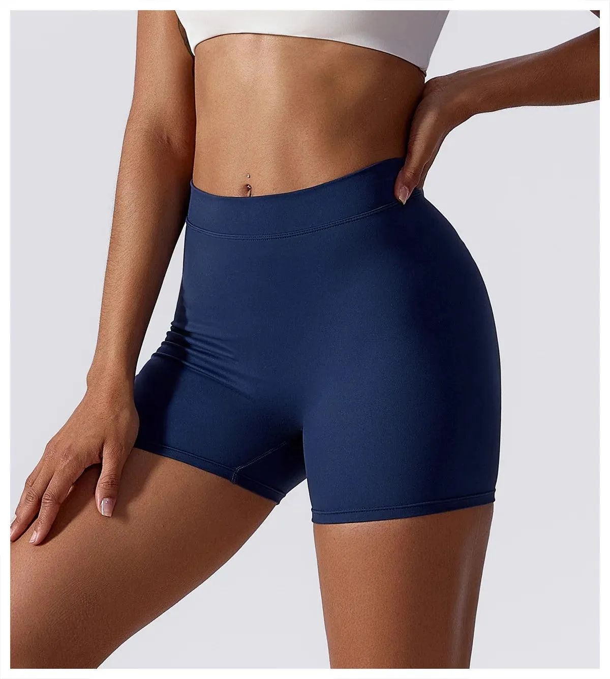 B-ACTIVE HIGH WAIST SCRUNCH YOGA SHORTS