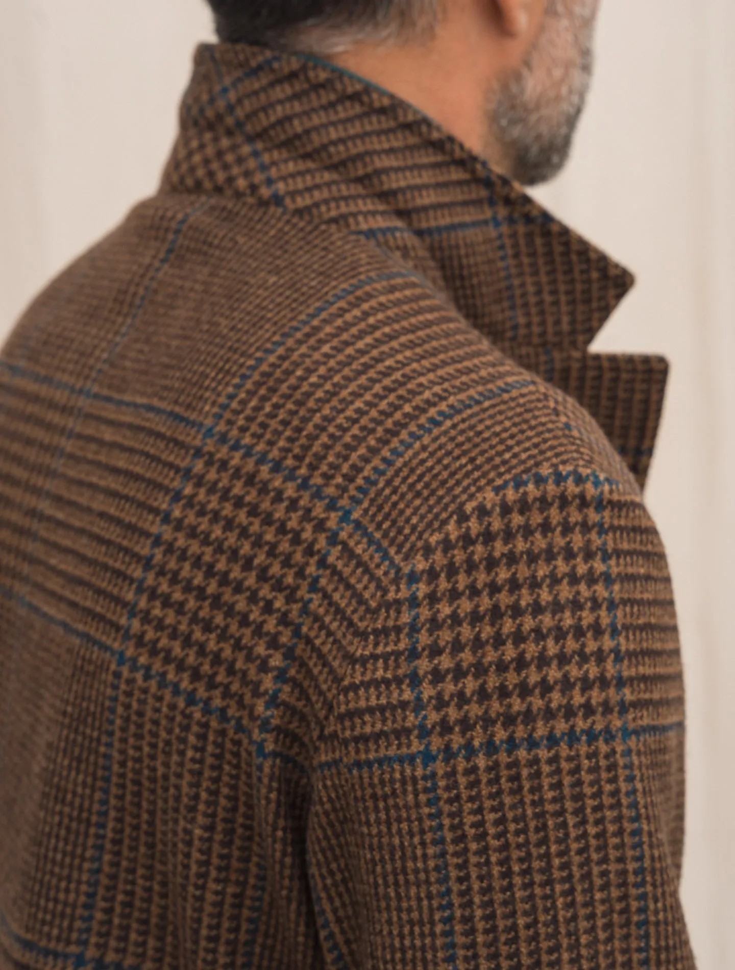 Baglietto Checked Wool Jacket Rust