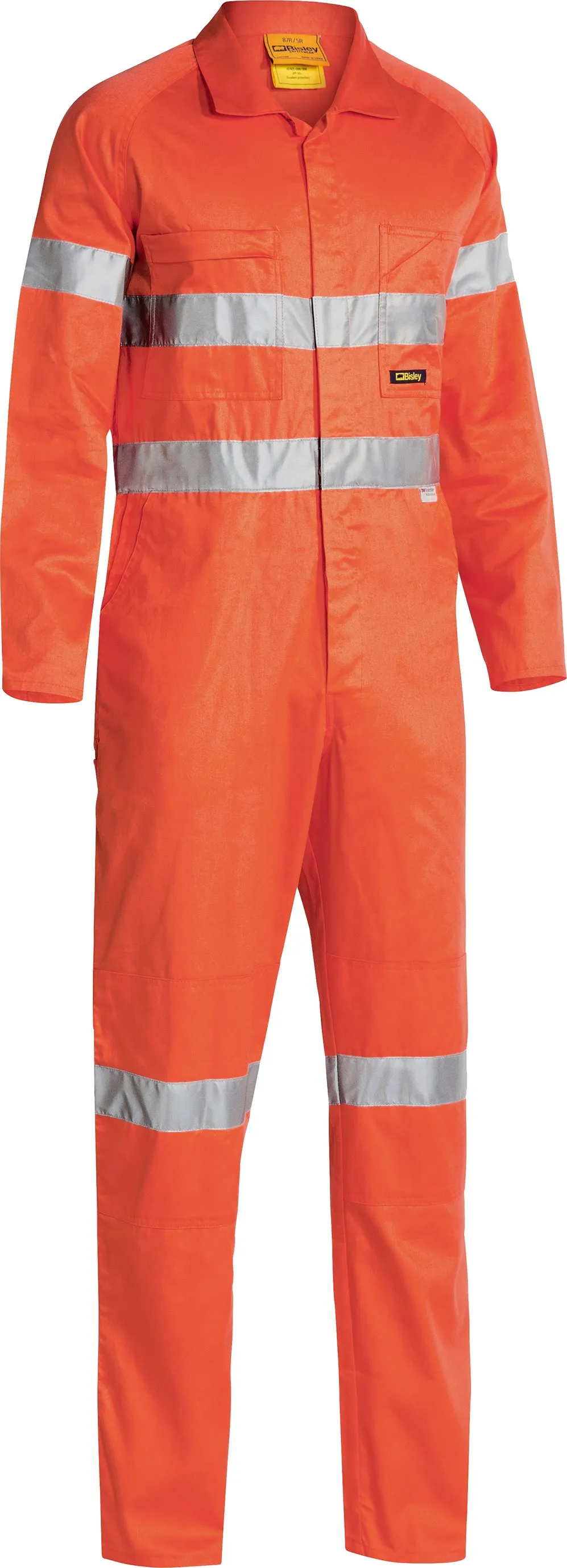 BC6718TW Bisley Hi Vis Lightweight Overalls 3M Reflective Tape - Regular