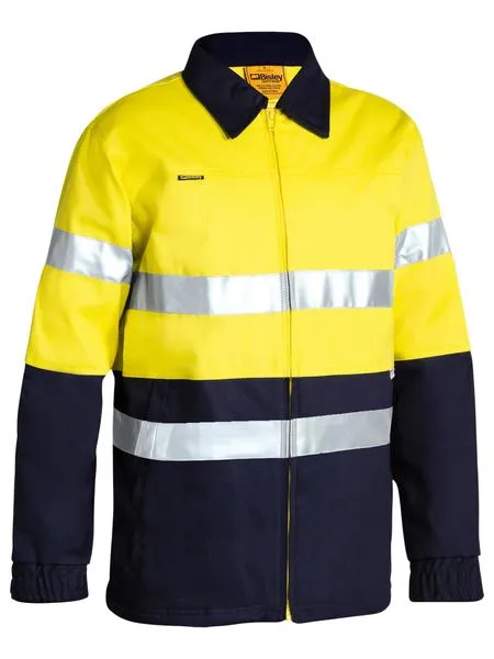 Bisley Taped Hi Vis - Cotton Drill Jacket