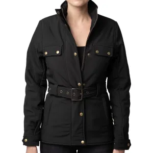 Blackbird British Trench Ladies Textile Jacket Black