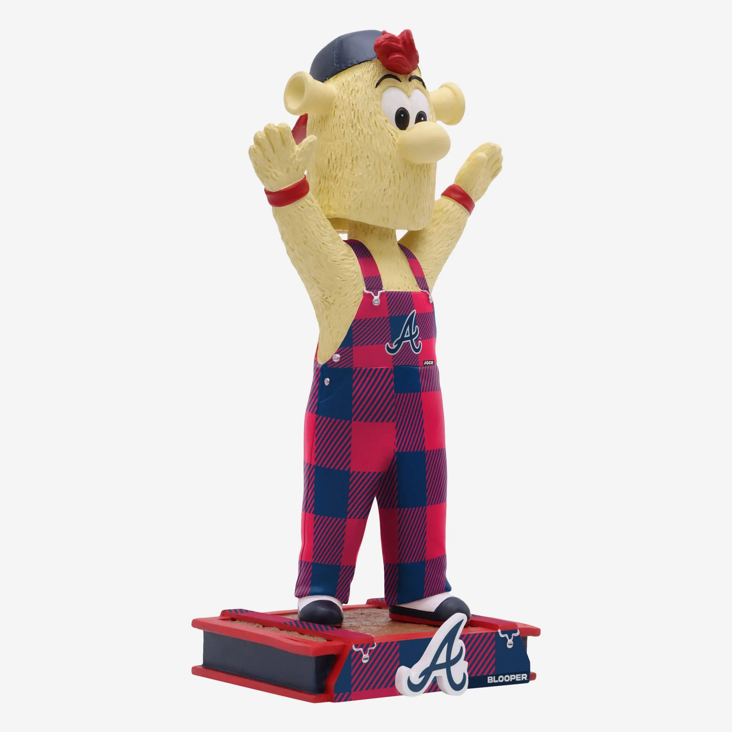 Blooper Atlanta Braves Bib Overalls Mascot Bobblehead