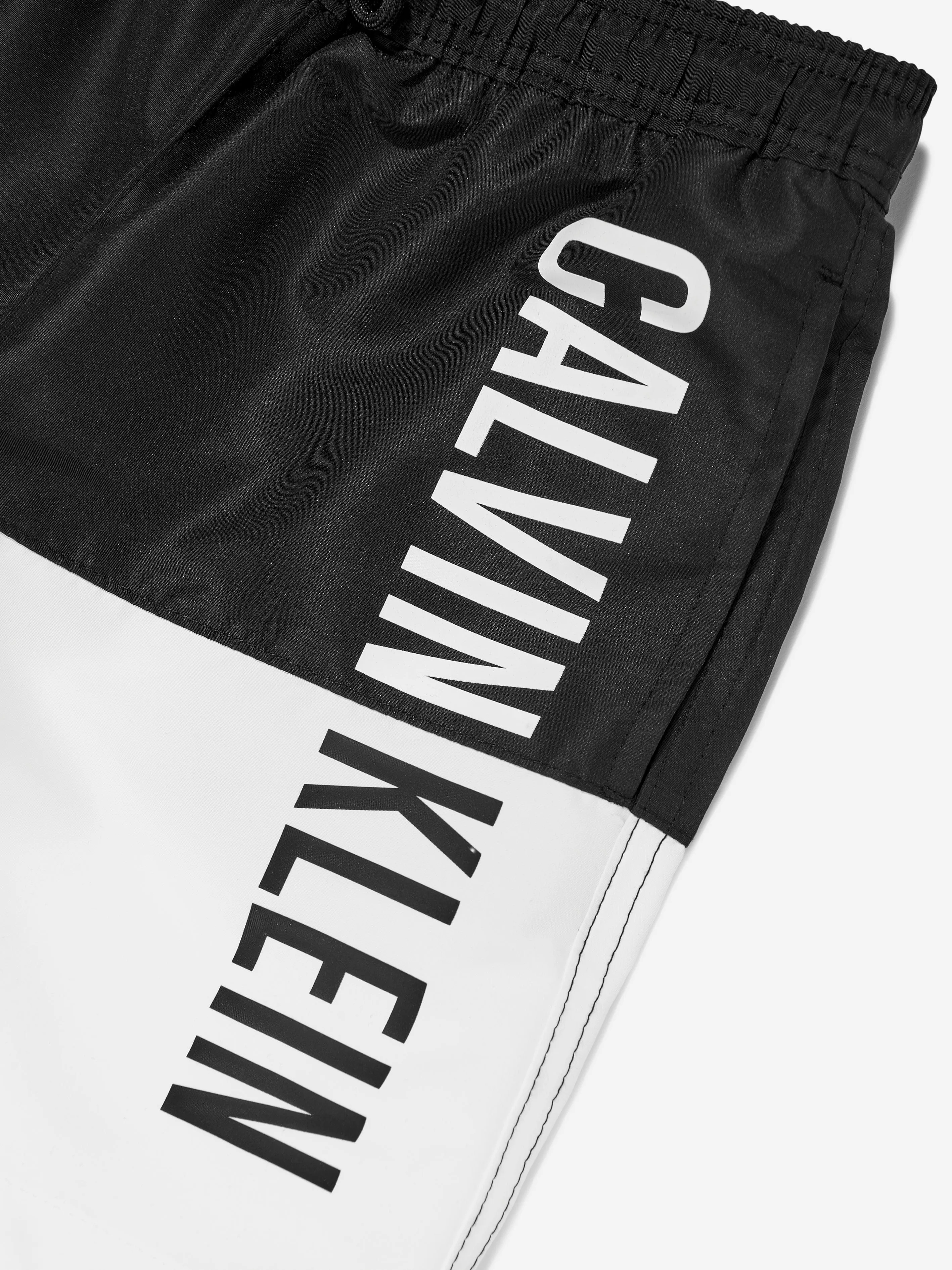 Calvin Klein Boys Colourblock Swim Shorts in Black
