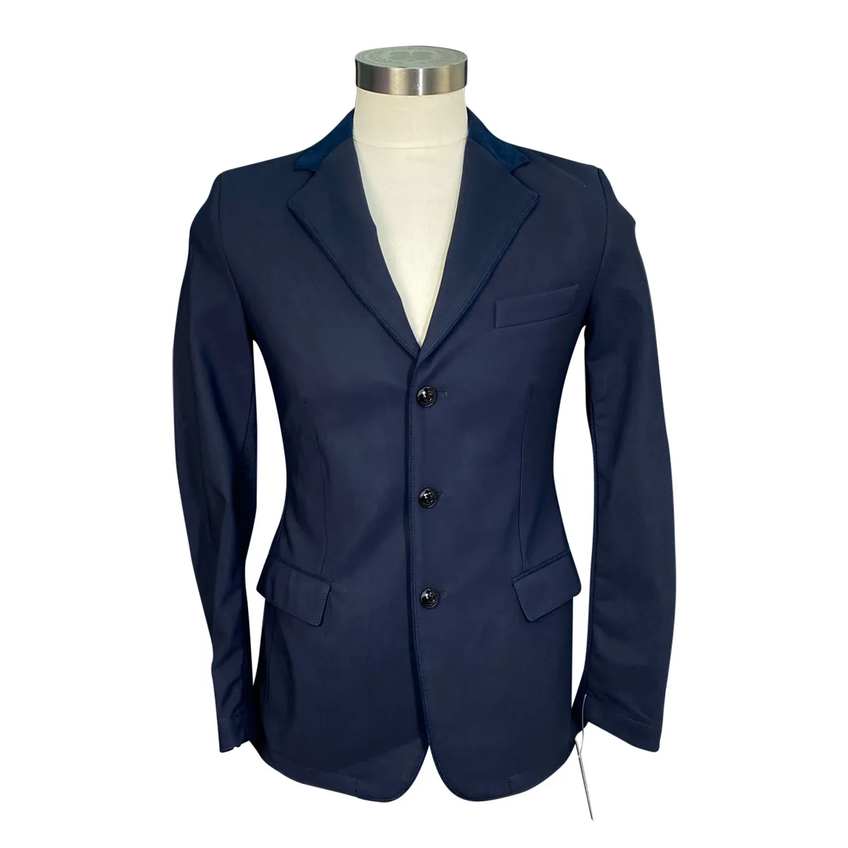 Cavalleria Toscana Perforated GP Competition Jacket in Navy - Men's IT 48 (US 38)