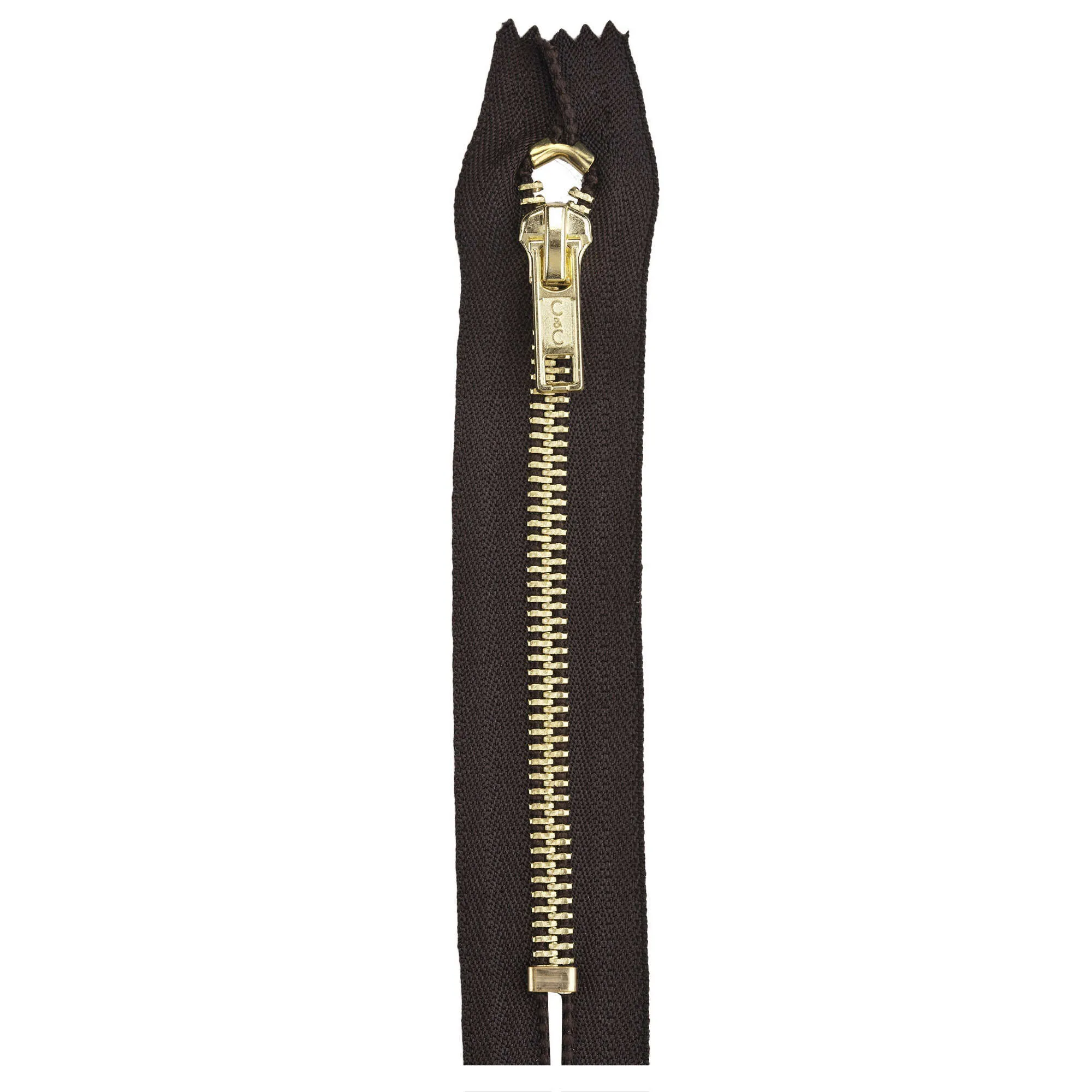 Coats & Clark Brass Pocket Zippers