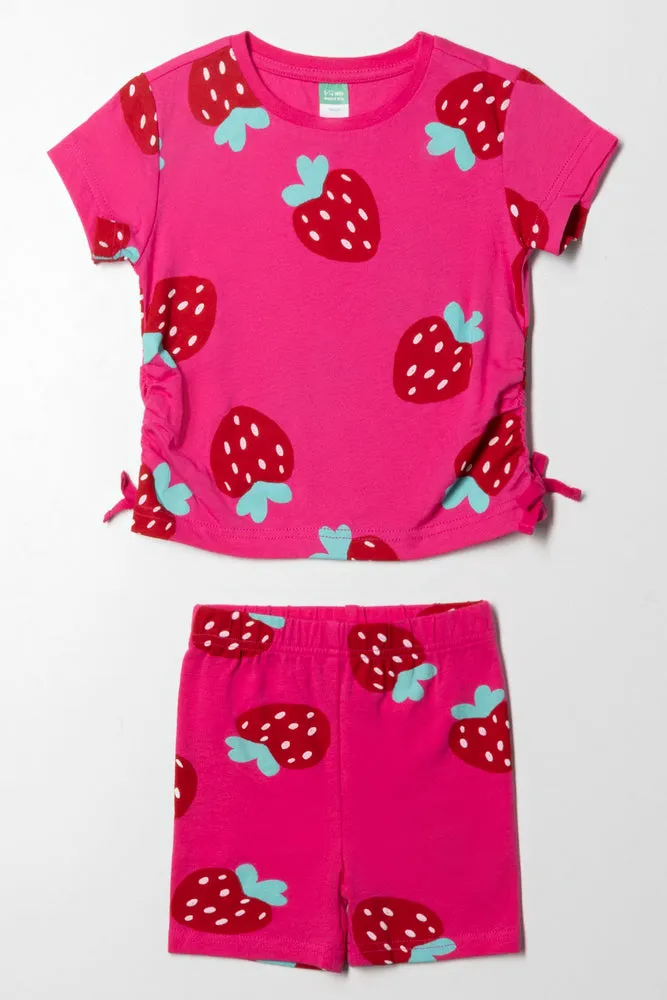 Cycle Short Set Pink