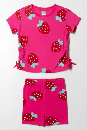 Cycle Short Set Pink