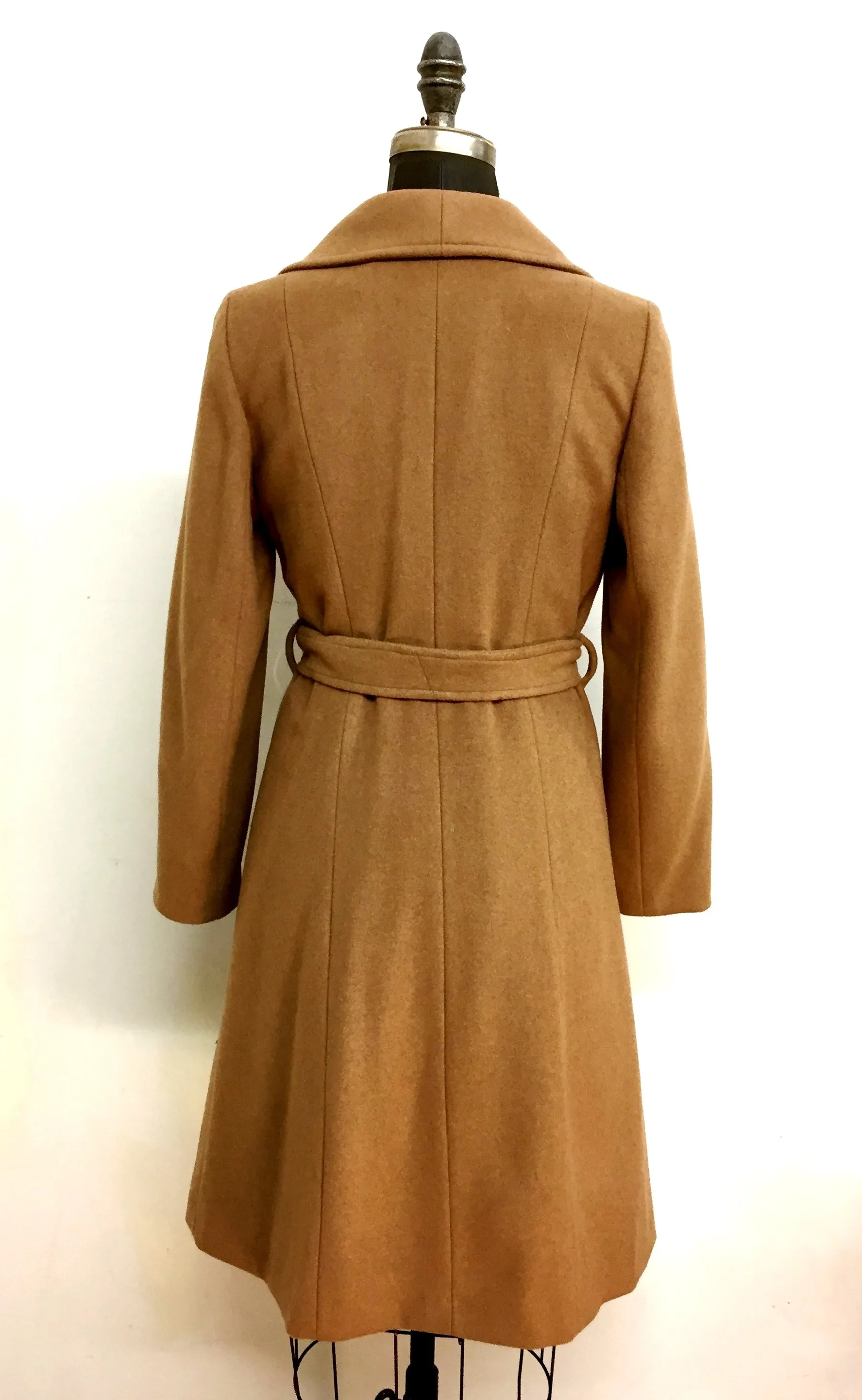 Daniela Wrap Coat Zipper Pocket - 50% Cashmere & Wool Blend