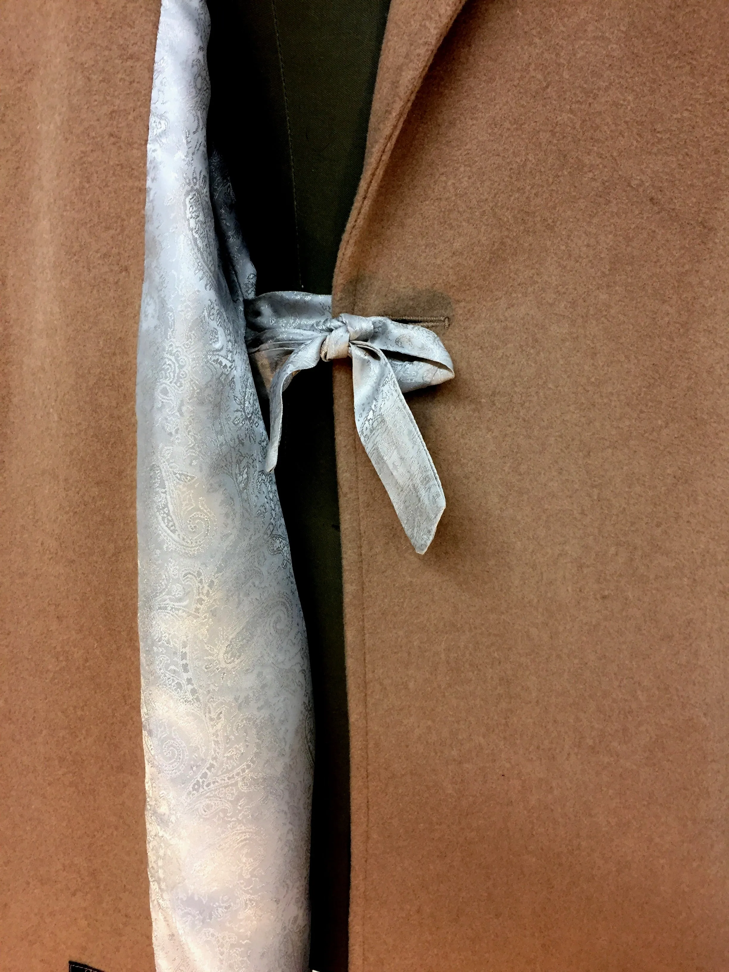 Daniela Wrap Coat Zipper Pocket - 50% Cashmere & Wool Blend