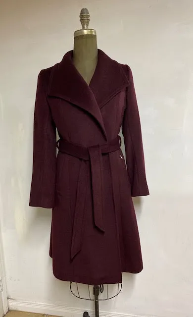 Daniela Wrap Coat Zipper Pocket - 50% Cashmere & Wool Blend