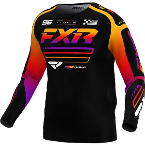 FXR Clutch MX Offroad Jersey Black/Spectrum