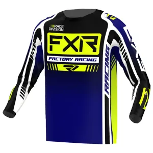 FXR Clutch Pro MX Offroad Jersey Midnight/HiVis/White