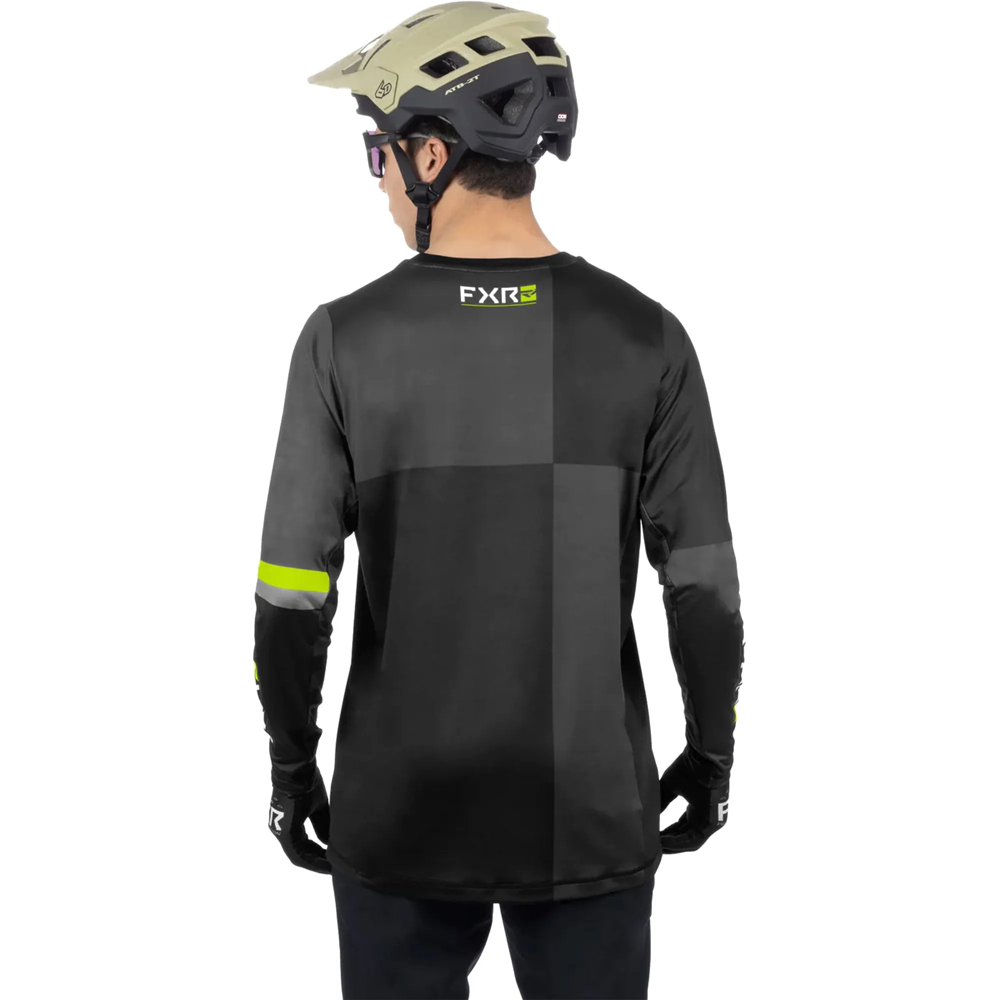 FXR ProFlex UPF Long Sleeve Offroad Jersey Black/HiVis