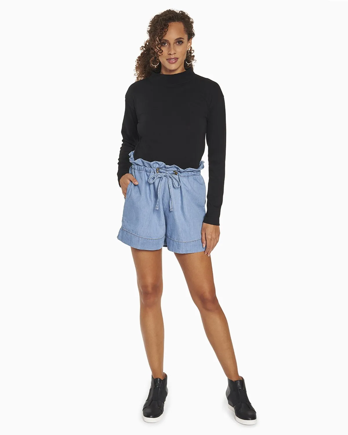 Georgia Mock Neck Tee