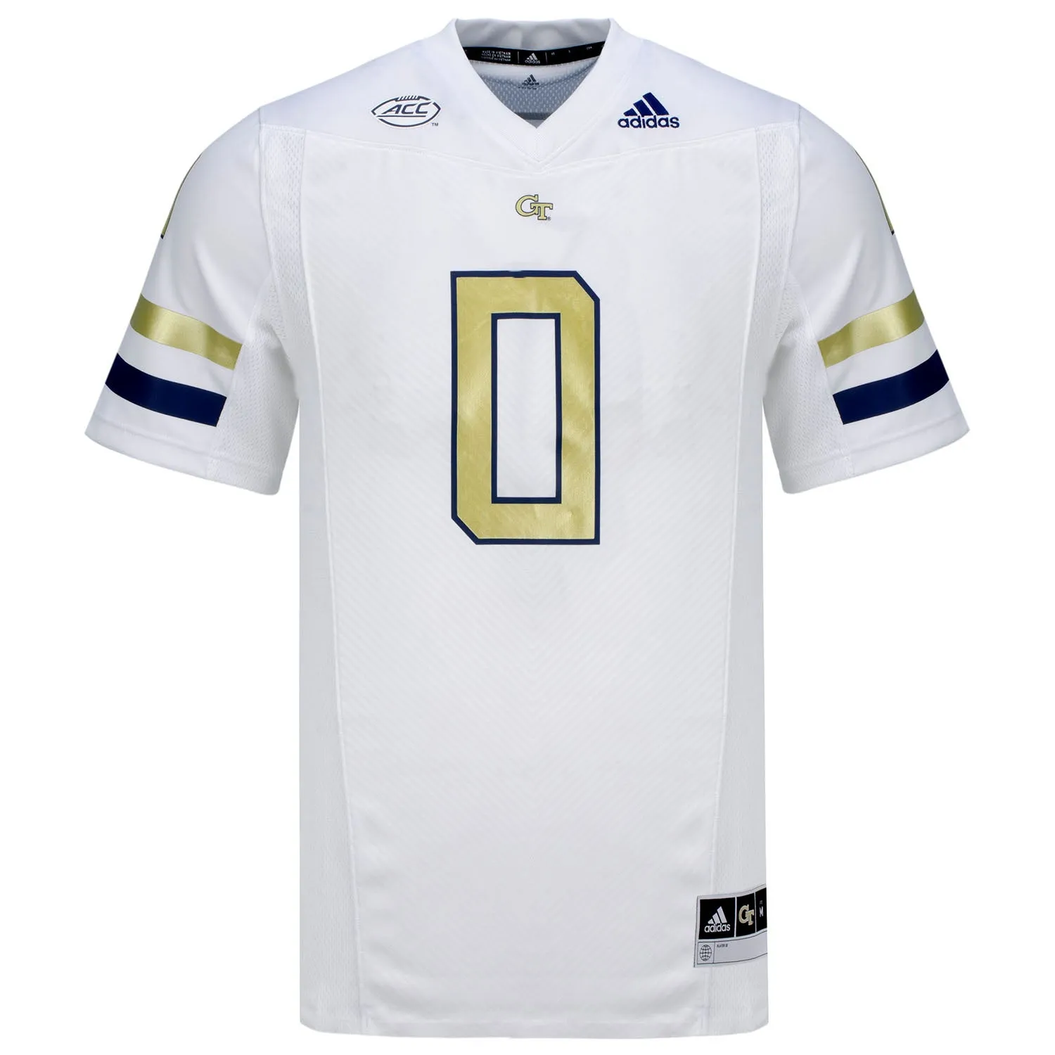 Georgia Tech Adidas Premier White #0 Football Jersey