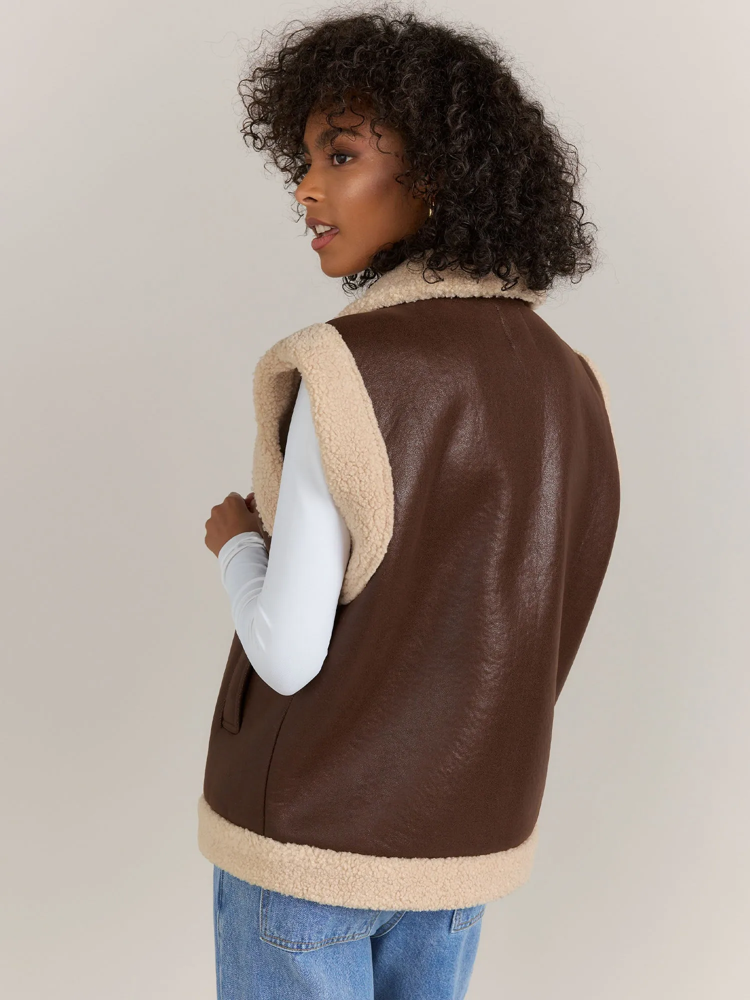 Gilli Sleeveless Sherpa Vest - Brands We Love