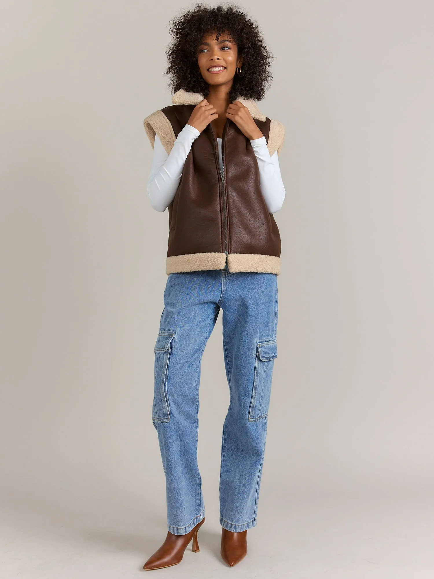 Gilli Sleeveless Sherpa Vest - Brands We Love