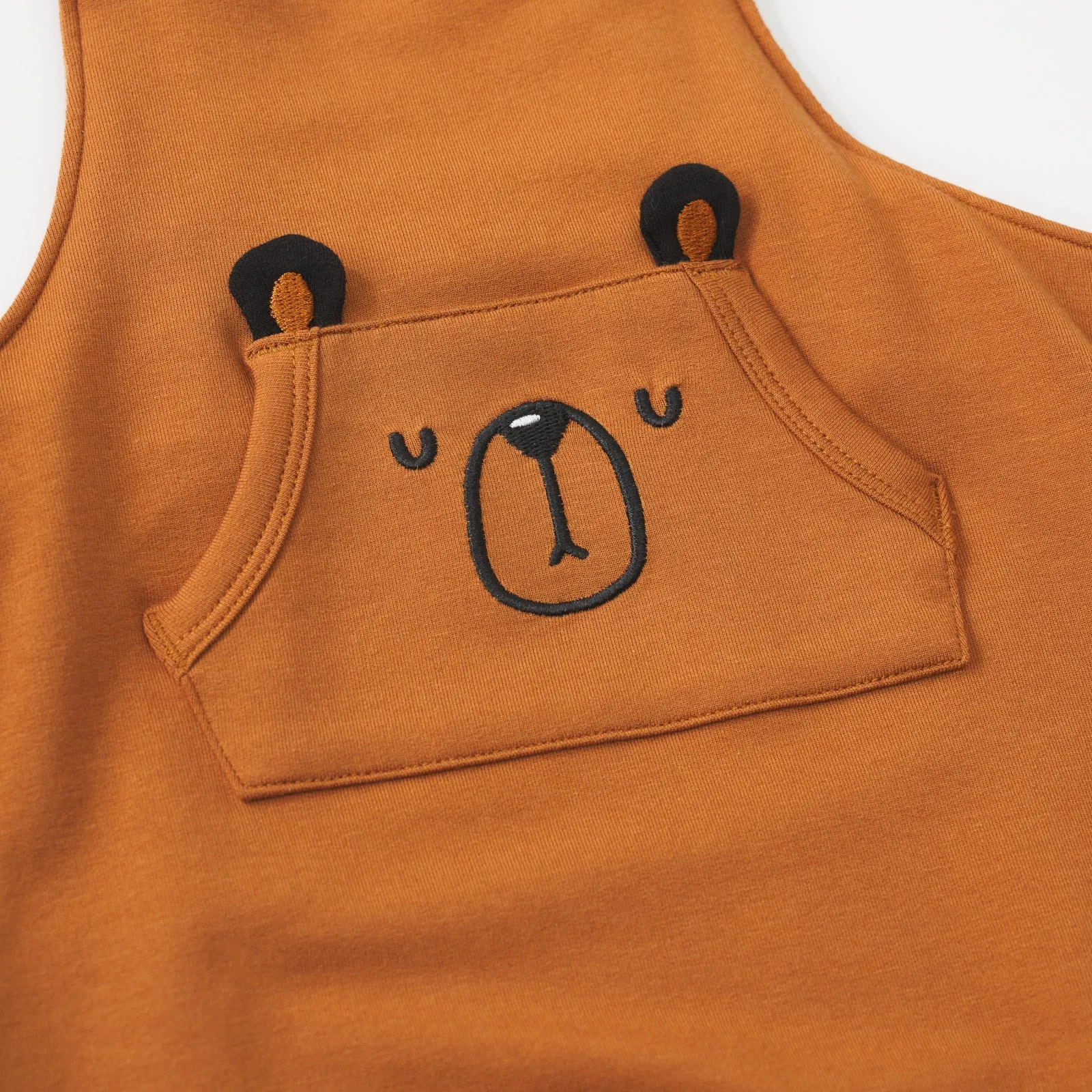 Golden Brown Graphic Overall