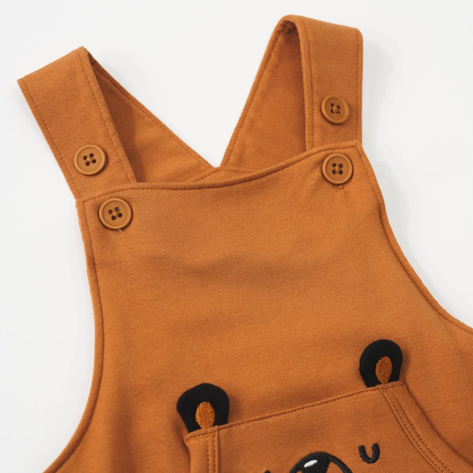 Golden Brown Graphic Overall