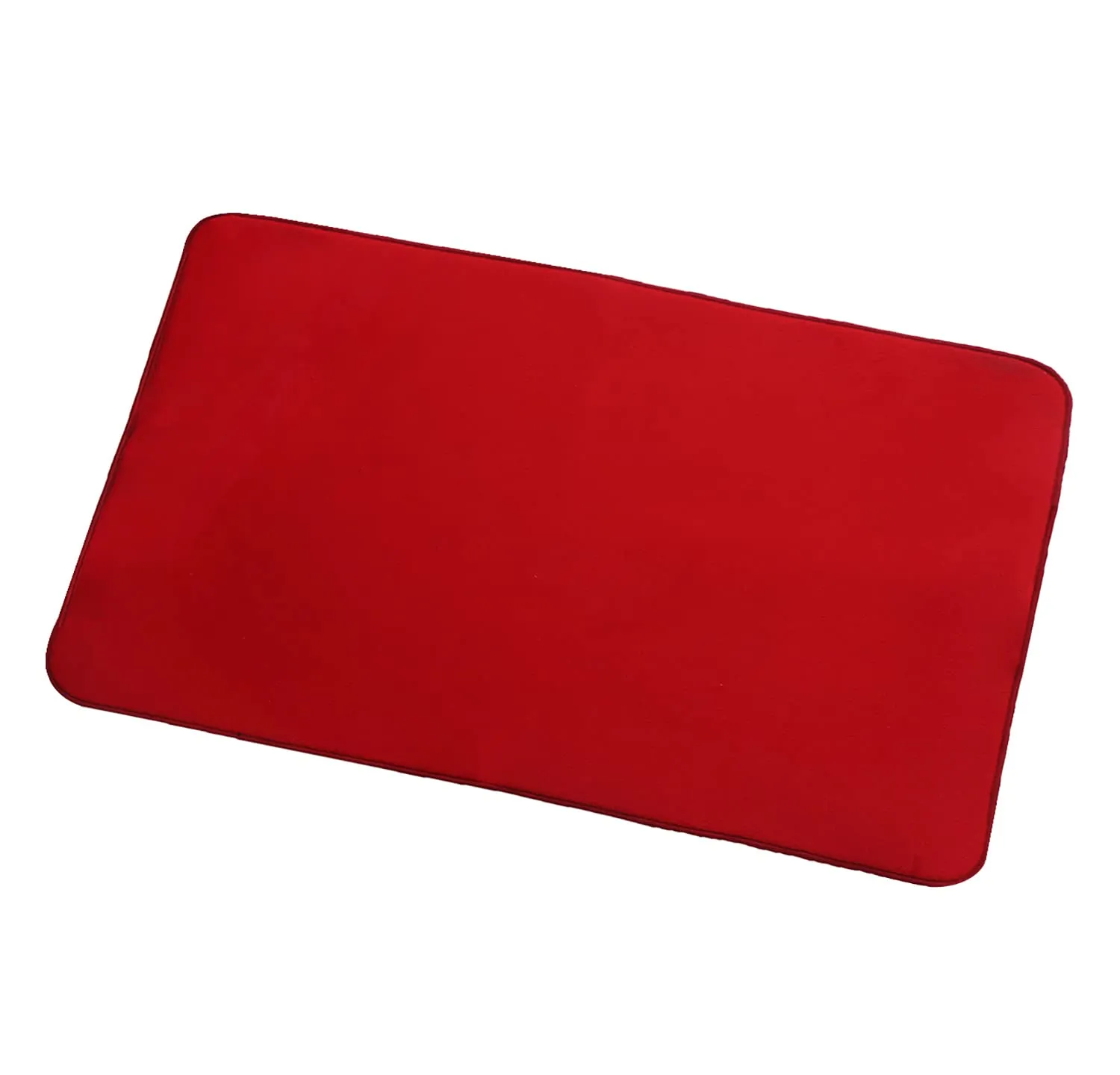 Heart Home Microfiber Reversible Dish Drying Mat with Absorbent Parity for Kitchen 27"x 19",Pack of 2 (Red)