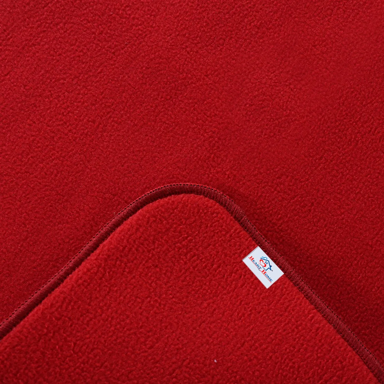 Heart Home Microfiber Reversible Dish Drying Mat with Absorbent Parity for Kitchen 27"x 19",Pack of 2 (Red)