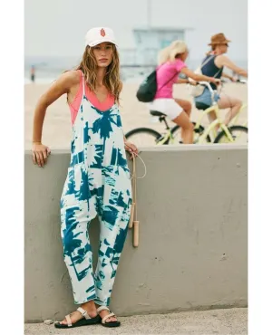 Hot Shot Onesie Printed Palm Beach Green