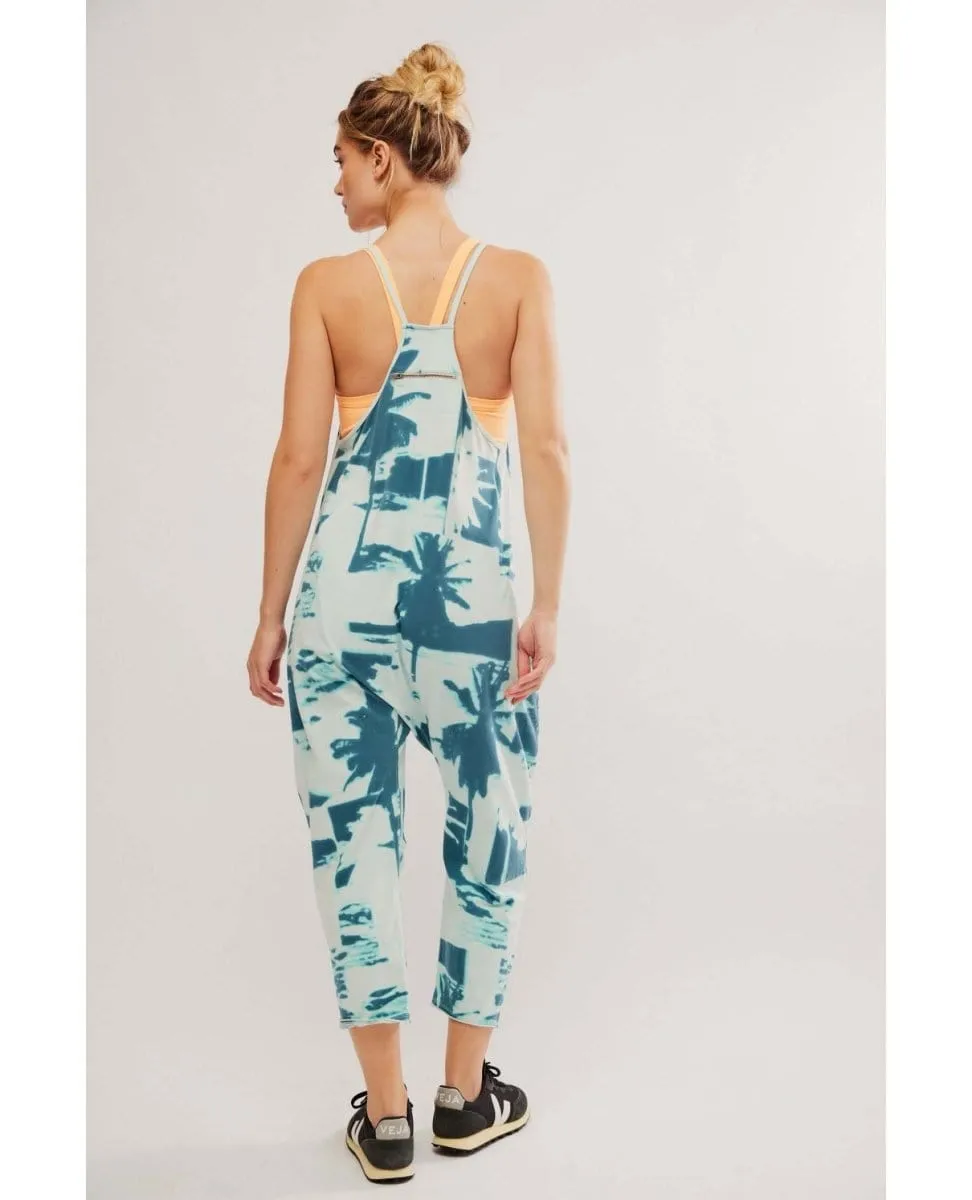 Hot Shot Onesie Printed Palm Beach Green