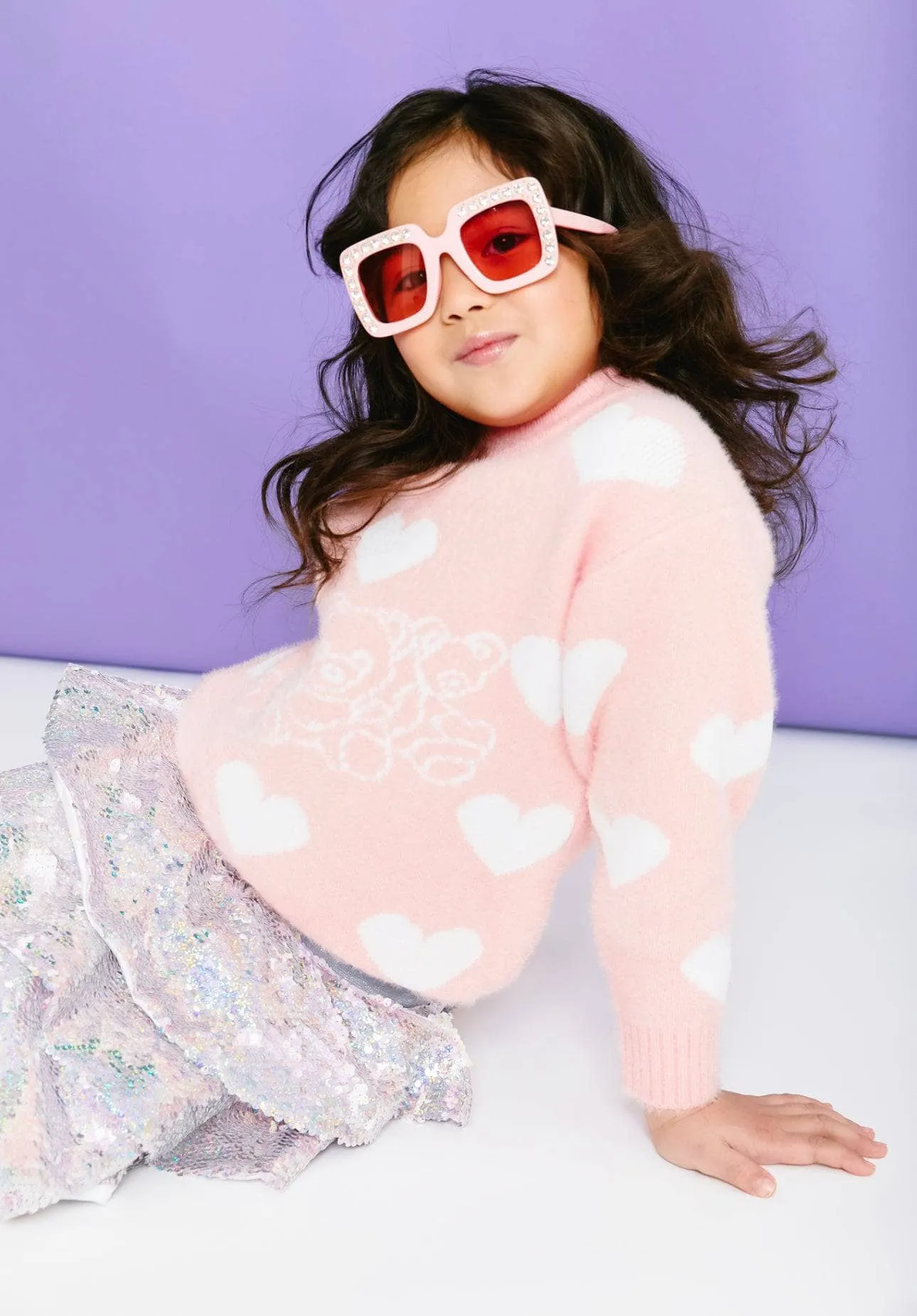 I Love Teddy Bears Knit Sweater