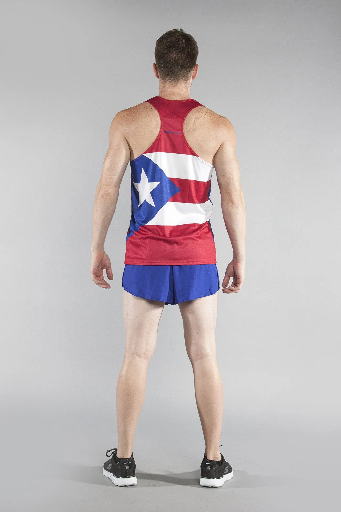 Men's Competitor Lite Printed Singlet [O-R] - Puerto Rico
