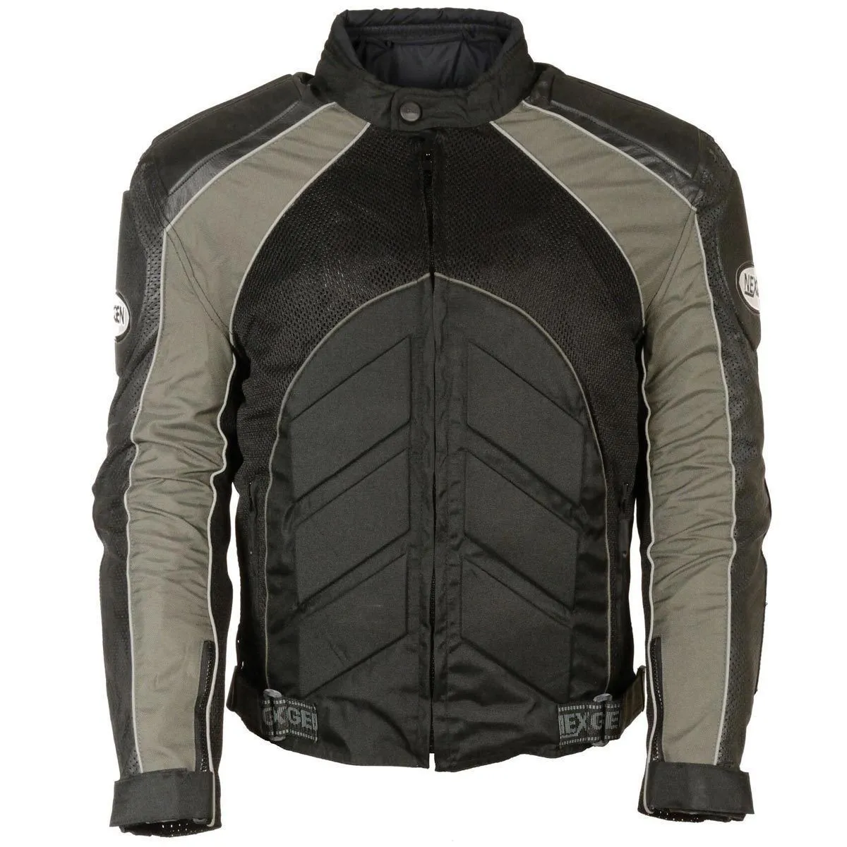 Milwaukee Leather Men's Combo Black/Grey Armored Leather/Textile/Mesh Jacket