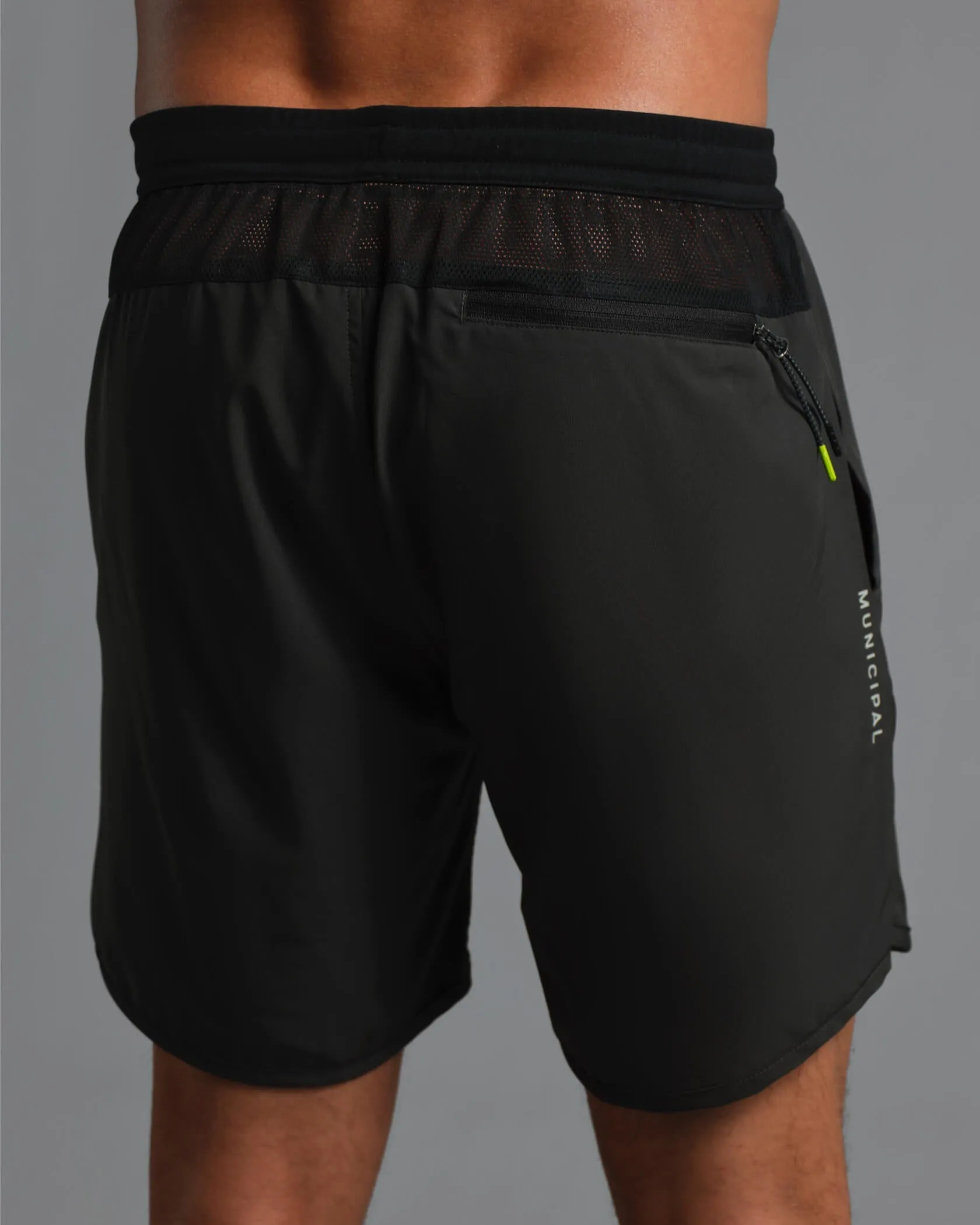 Municipal Daybreak Lined Shorts - ASPHALT