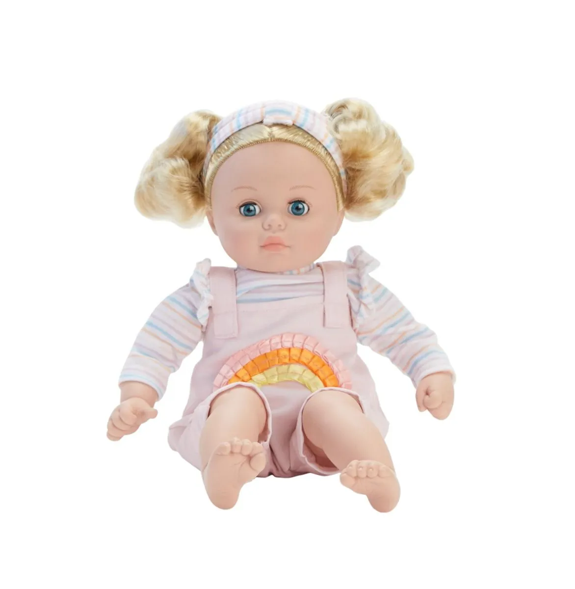 My Little Girl Doll - Rainbow Overalls