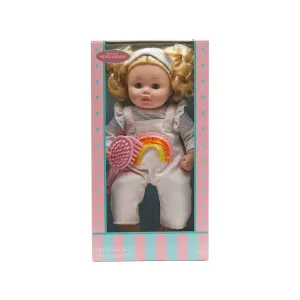 My Little Girl Doll - Rainbow Overalls