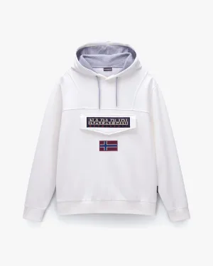 Napapijri Burgee Winter 3 Hoodie - White Heron