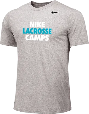 Nike Lacrosse Camps Short Sleeve Dri-Fit Tee - Carbon Heather