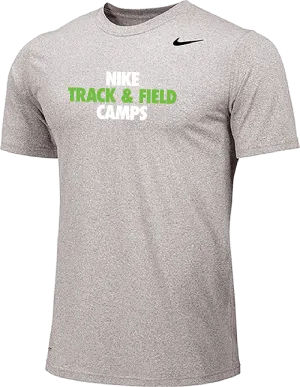 Nike Track & Field Camps Short Sleeve Dri-Fit Tee - Carbon Heather
